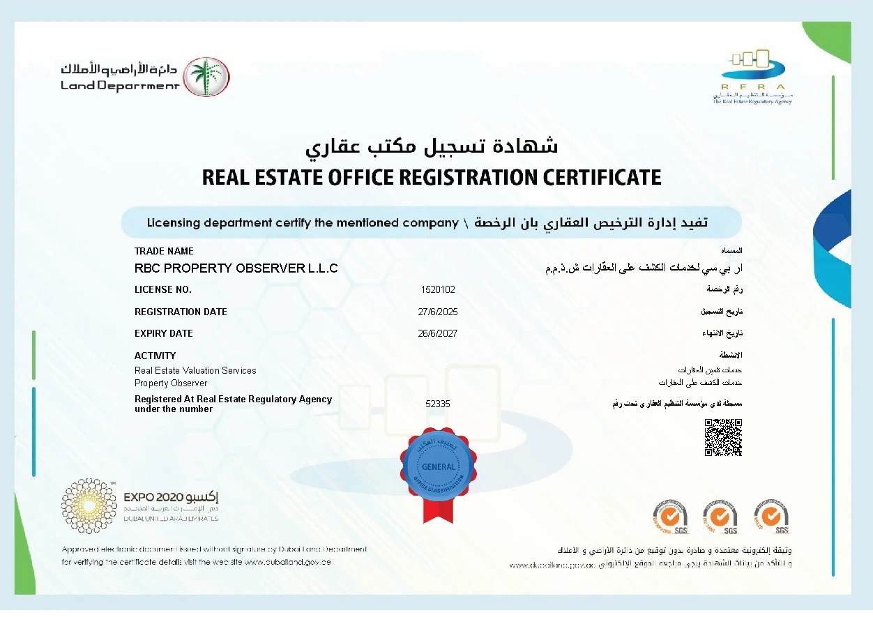 Rootline Building Consultancy RERA registration certificate